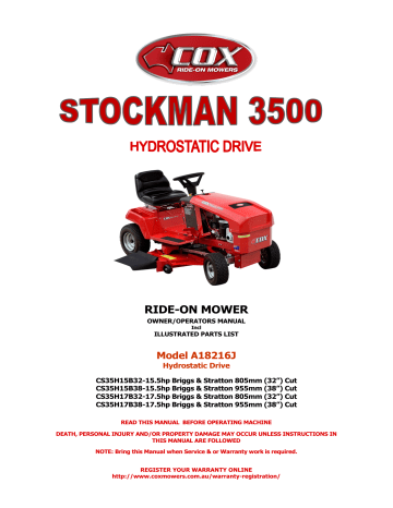 Cox stockman 4500 hot sale