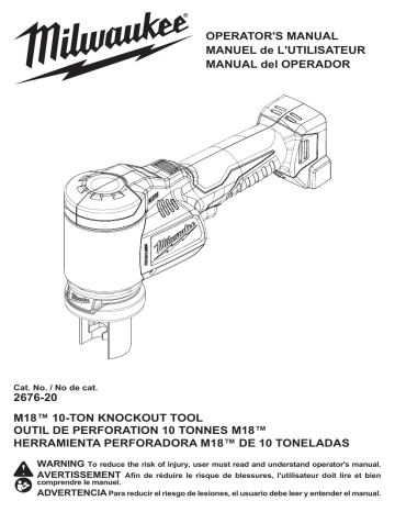 Milwaukee M18 2676-20 User manual | Manualzz
