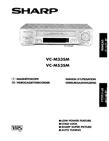 Sharp VC-M33 Owner Manual | Manualzz