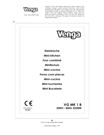 Venga VG MK 1 B Owner Manual | Manualzz