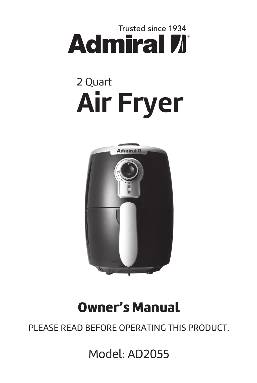 3.4Qt. Digital Control Air Fryer User Manual [NS-AF32DBK9]