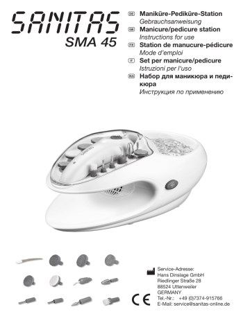 Sanitas SMA 45 Owner Manual | Manualzz