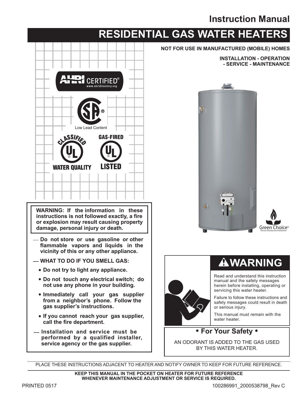 Lochinvar LTL07575, LTL10075, LTN07575, LTN10075 Instruction Manual |  Manualzz