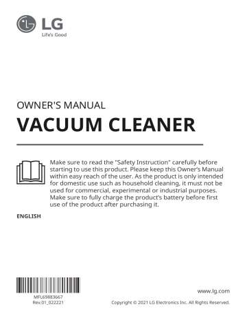 LG A9K-ULTRA Owner's Manual | Manualzz