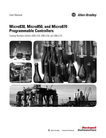 Allen-Bradley Micro830, Micro850 series, Micro870 Manual | Manualzz