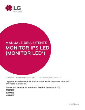 LG 29UM58-P Manuale utente | Manualzz