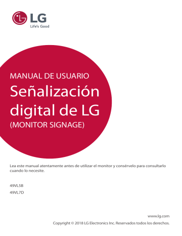 LG 49VL7D-A Manual de usuario | Manualzz