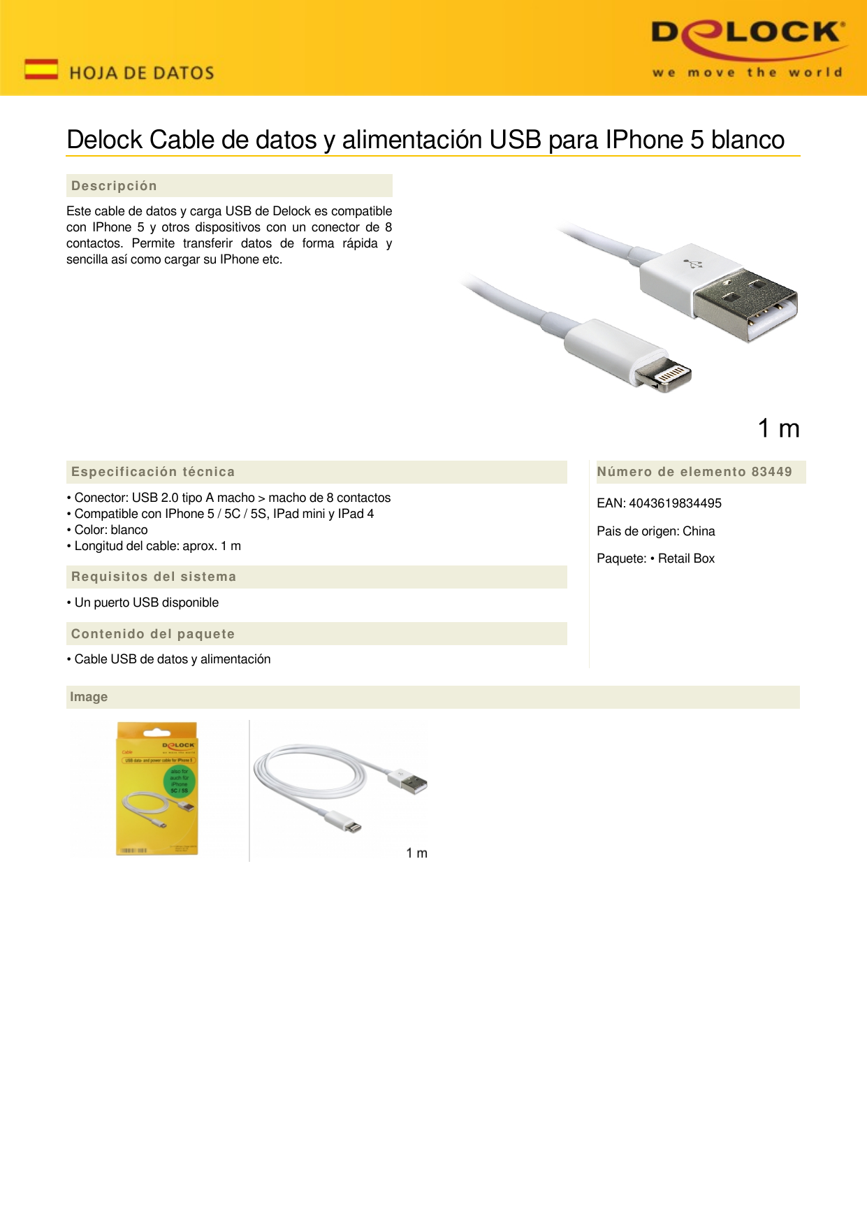 A USB 2.0 M APPLE IPHONE IPOD IPAD MINI CABLE DE DATOS 30-PIN M BLANCO 