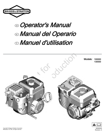 Simplicity 13D137-0004-F1 Operator's Manual | Manualzz