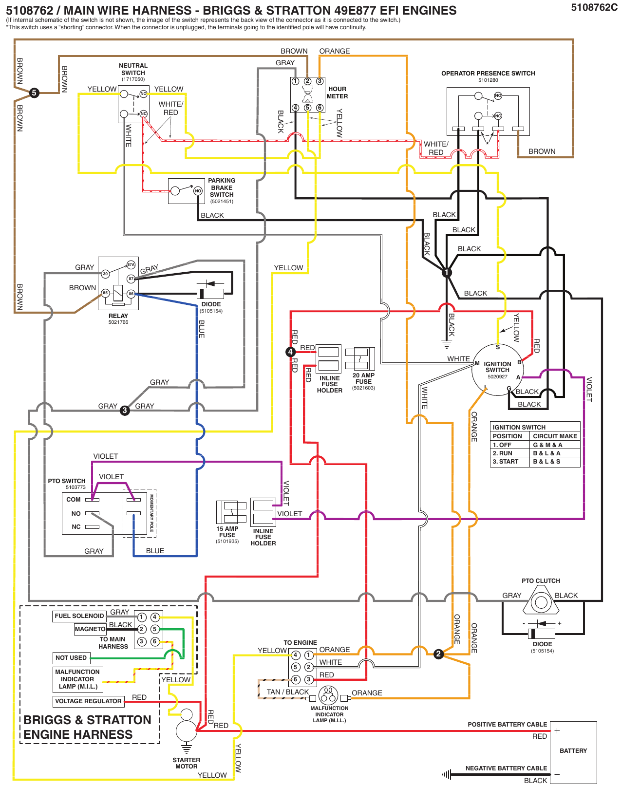 Wiring Diagram For Briggs And Stratton Ignition Switch - Wiring Draw