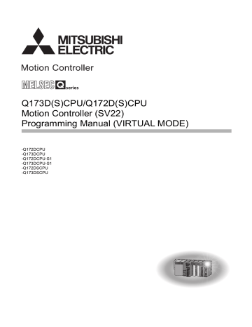 Mitsubishi Electric SV22 Programming Manual | Manualzz