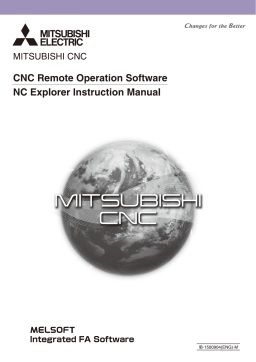 Mitsubishi Electric CNC Remote - Instruction Manual