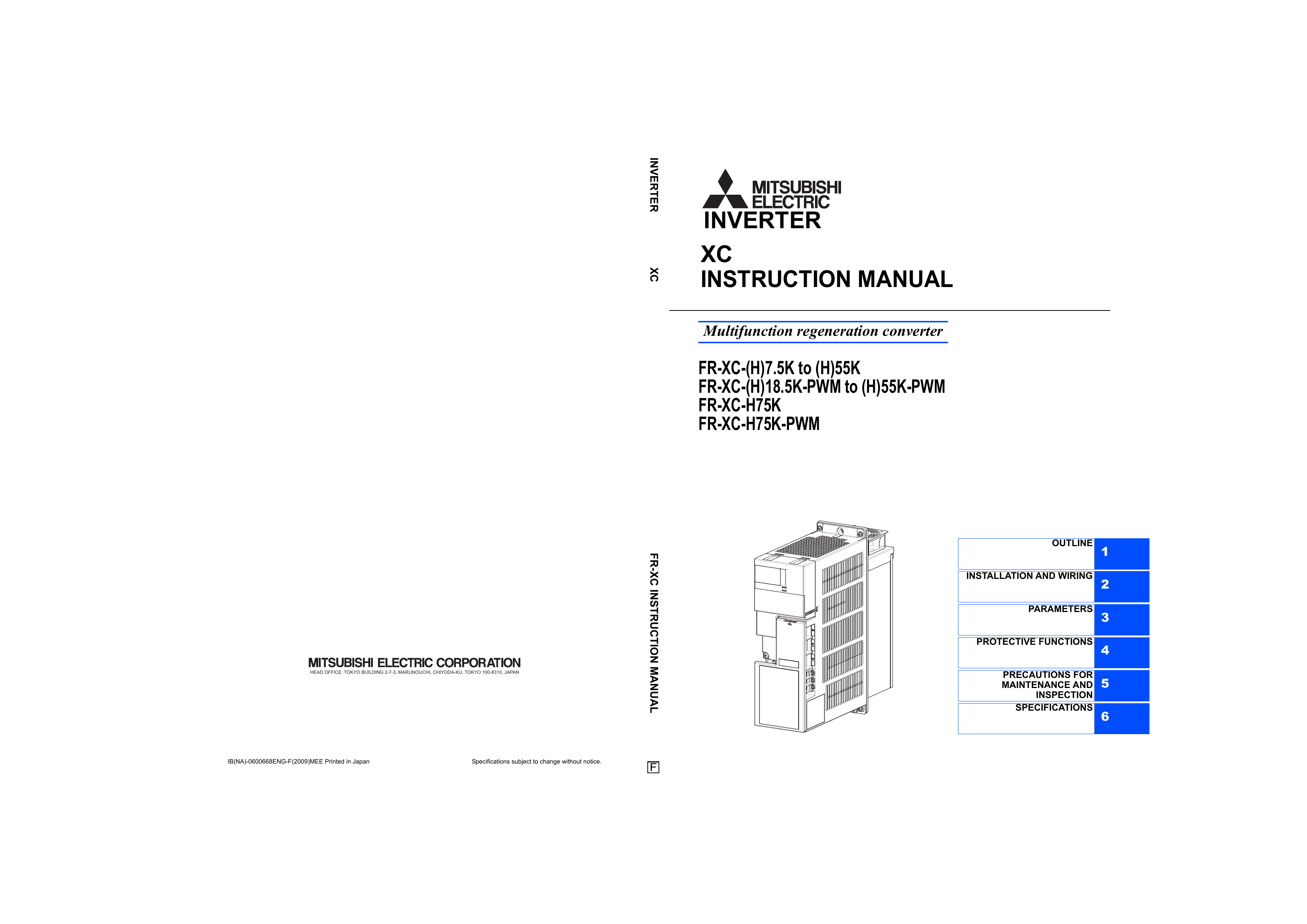 Mitsubishi Electric FR-XC Instruction Manual | Manualzz