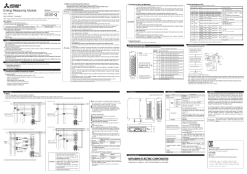 Mitsubishi Electric MELSEC-Q Energy Measuring Module(QE84WH) User ...
