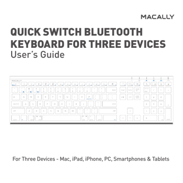 Macally ACEBTKEY/A/SG , ACEBTKEY Owner's manual | Manualzz