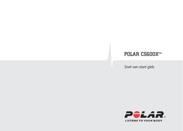 Polar CS 600X de handleiding | Manualzz