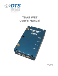 DTS TDAS WET User Manual
