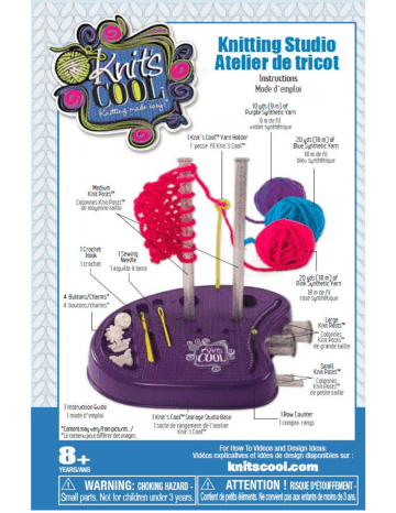 SpinMaster Knits Cool Studio Owner Manual | Manualzz