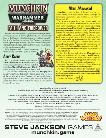 Munchkin Warhammer 40000: Faith and Firepower