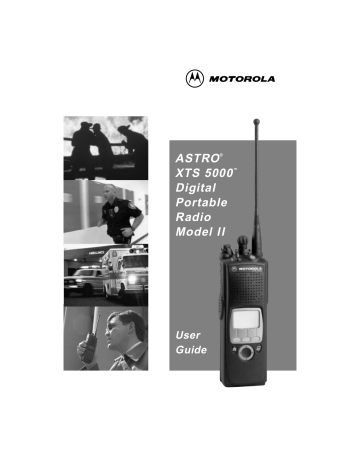 Motorola ASTRO XTS 5000, ASTRO XTS-5000 User Manual | Manualzz