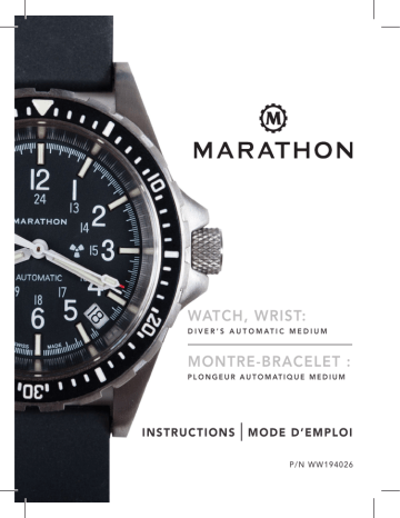 marathon watches instructions