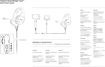 Hyperx cloud discount stinger core manual