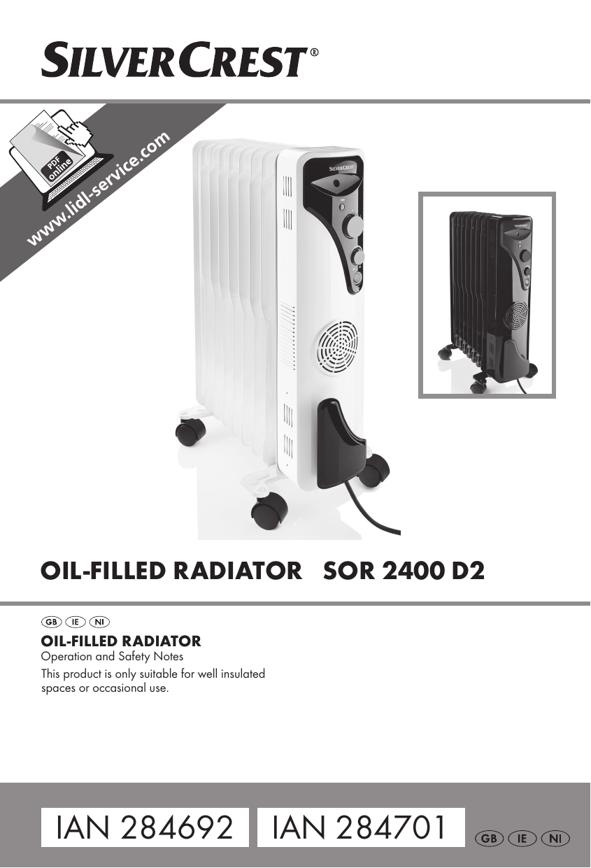 Silvercrest SOR 2400 D2 Operating u0026 Safety Manual | Manualzz