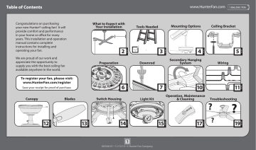 Hunter Fan 59043 Owner's manual | Manualzz