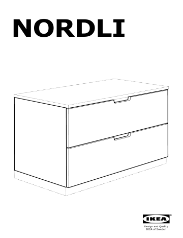 Ikea 702 727 09 Nordli, Hemnes Dresser Assembly Instructions