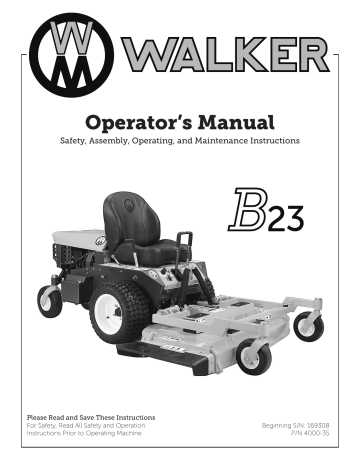 Walker mower belt online replacement