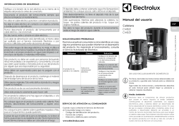 Electrolux CMB21 Manual de usuario | Manualzz