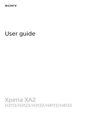 Sony Xperia XA2 Manual | Manualzz