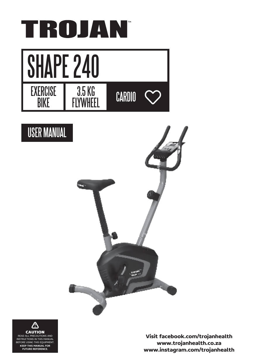 Trojan shape 260 online exercise cycle