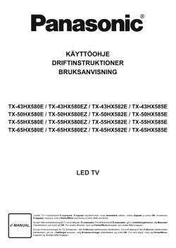 Panasonic TX43HX585E - Operating instructions, Product information