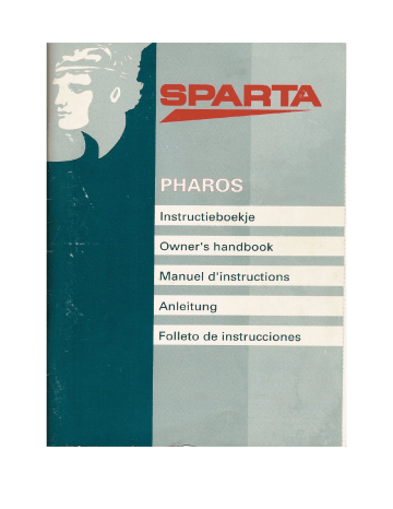 Sparta Pharos Owner Manual | Manualzz