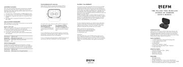 EFM TWS Pelion Sports Earbuds User Manual | Manualzz