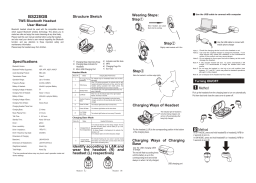 UI U&I TWS Bluetooth Headset BS228GB User Manual