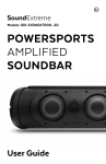 Ecoxgear SoundExtreme Powersports Amplified Soundbar GDI-EXSNDXTR0020 User Manual