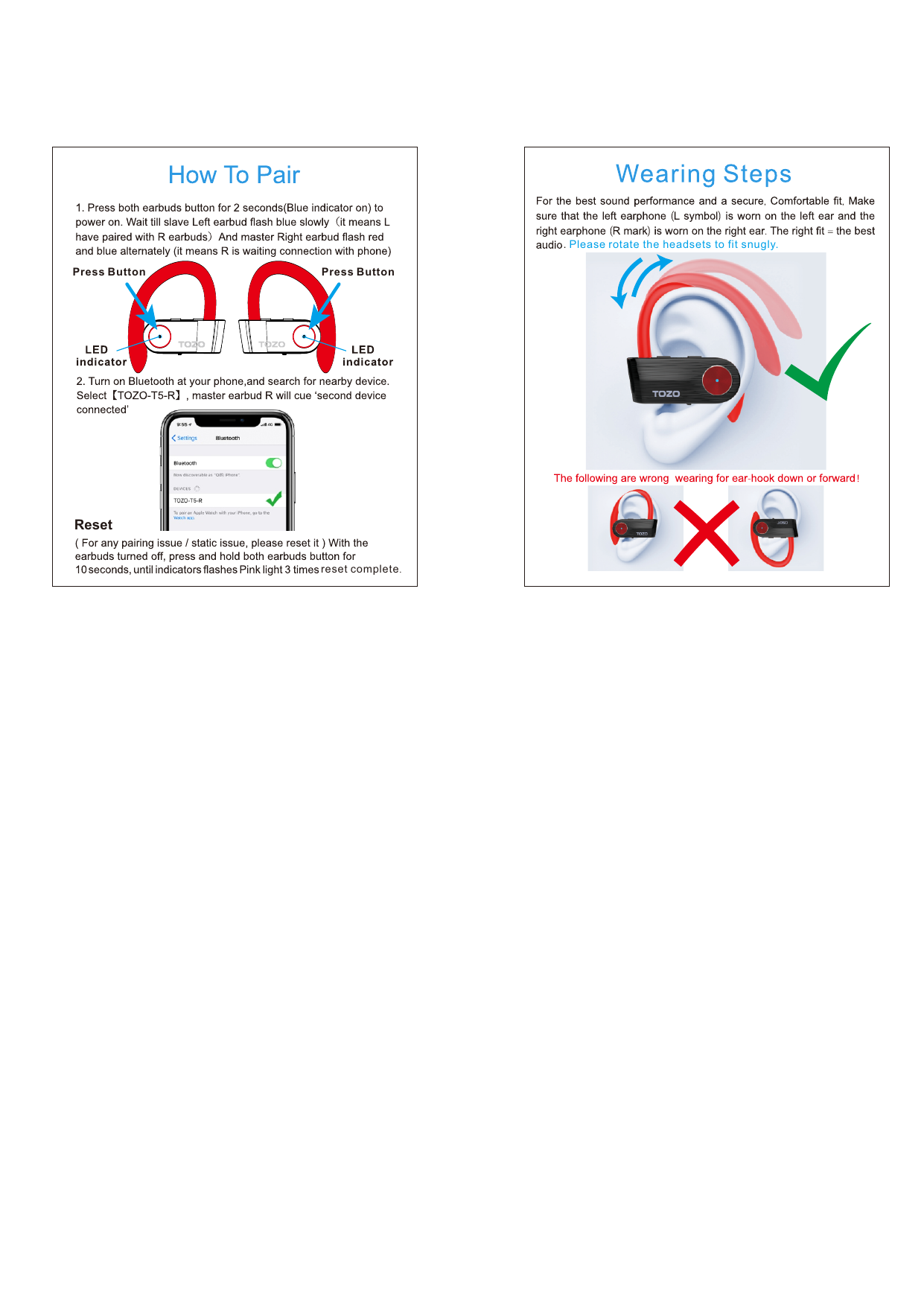 T5 Users Manual Users Manual  User manual, Manual, Pairing guide