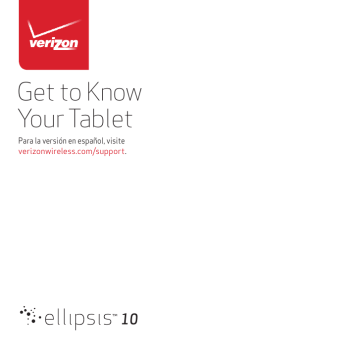 Verizon Ellipsis 10 Tablet PC User Manual | Manualzz