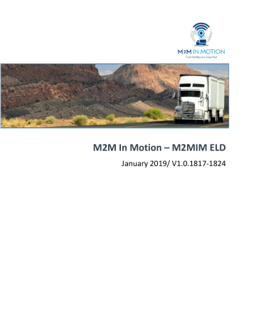 M2M In Motion M2MIM ELD M2M018 Geometris User Manual | Manualzz