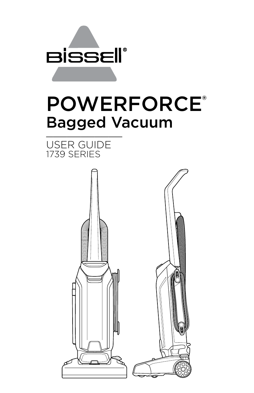 Bissell 1739 Series PowerForce Bagged 