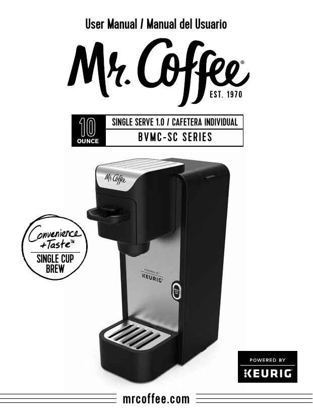 Mr.Coffee BVMC-SC Single Serve User 