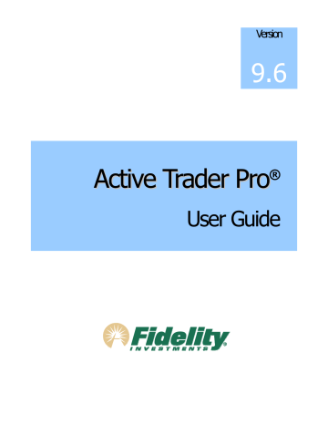 Fidlity Fidelity Active Trader Pro User Guide | Manualzz