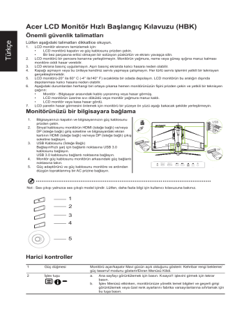 Acer XB273KGP Quick start guide | Manualzz