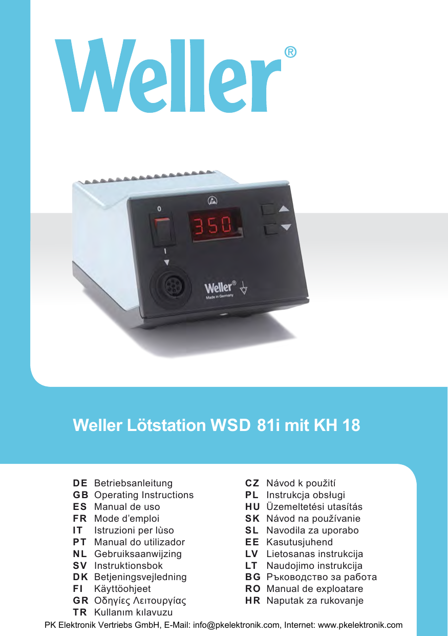 Weller wsd81. High Pressure automated Extractor Reactor.