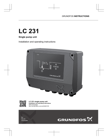 Grundfos LC 231 Руководство пользователя | Manualzz