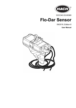 Hach Flo-Dar - User manual | manualzz.com