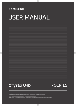Samsung UN58TU7000F - Manual, Owner's manual, Quick Setup guide, Quick
