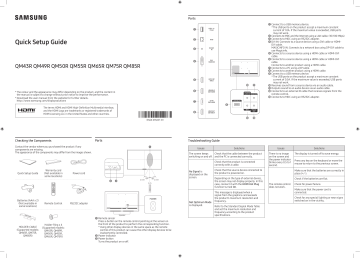 Samsung QM85R Quick Guide - Read, Download & Ask Questions | Manualzz